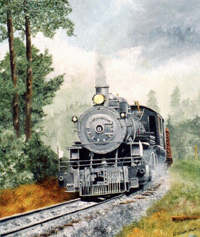 Kettle Valley Express. Oil on Canvas